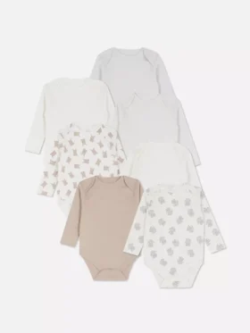 0-36 meses | Pack de 7 bodies de manga larga