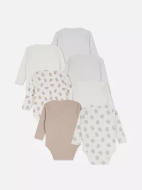 0-36 meses | Pack de 7 bodies de manga larga