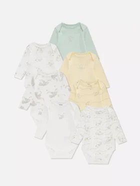 0-36 meses | Pack de 7 bodies de manga larga de Dumbo de Disney