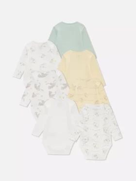 0-36 meses | Pack de 7 bodies de manga larga de Dumbo de Disney