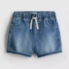 0-36 meses | Pantalones Cortos de Chándal de Denim