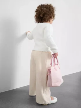 0-36 meses | Pantalones de pierna recta con apliques florales