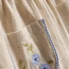 0-36 meses | Pantalones de pierna recta con apliques florales