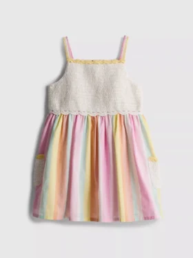 0-36 meses | Vestido de tirantes de ganchillo