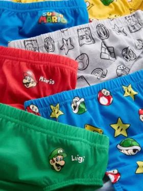 1,5-10 años | Paquete de 6 braguitas de Super Mario