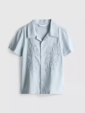 1,5-12 años | Camisa de algodón con estampado floral bordado de The Edit