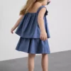 1,5-12 años | Conjunto de blusa y falda con apliques florales de mezcla de lino de The Edit