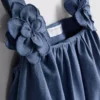 1,5-12 años | Conjunto de blusa y falda con apliques florales de mezcla de lino de The Edit