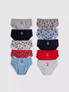1,5-12 años | Paquete de 10 calzoncillos con estampado de comida