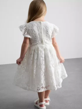 1,5-12 años | Vestido tipo smock con encaje de The Edit