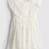 1,5-12 años | Vestido tipo smock con encaje de The Edit