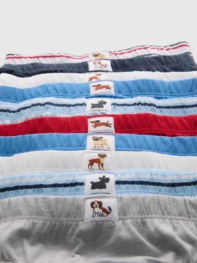 1,5-14 años | Paquete de 10 braguitas con estampado de perritos