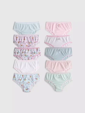 1,5-14 años | Paquete de 10 calzoncillos con estampado de sirena