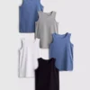 1,5-15 años | Pack de 5 camisetas sin mangas