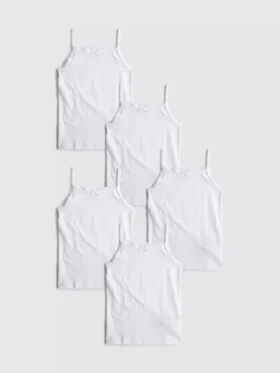 1,5-15 años | Pack de 5 camisetas sin mangas