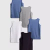 1,5-15 años | Pack de 5 camisetas sin mangas