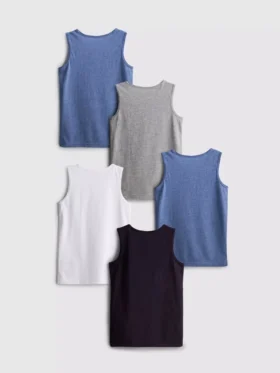1,5-15 años | Pack de 5 camisetas sin mangas