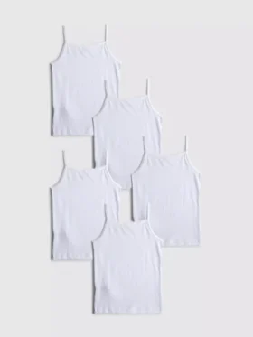 1,5-15 años | Pack de 5 camisetas sin mangas
