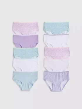 1,5-15 años | Paquete de 10 braguitas de talle bajo