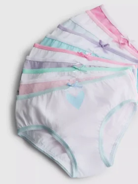 1,5-15 años | Paquete de 10 calzoncillos con estampado de corazones