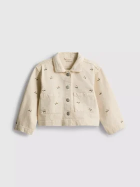 1,5-8 años | chaqueta vaquera con bordado floral