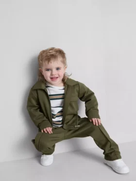 1,5-8 años | Conjunto de chaqueta con cremallera y Pantalones de Chándal