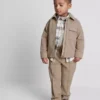 1,5-8 años | Conjunto de chaqueta de jacquard con cremallera y pantalones de chándal