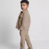 1,5-8 años | Conjunto de chaqueta de jacquard con cremallera y pantalones de chándal