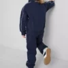 1,5-8 años | Conjunto de sudadera con cuello de embudo y pantalones de chándal