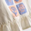 1,5-8 años | Conjunto de top con peplum bordado y pantalones