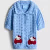 1,5-8 años | Cárdigan de manga corta con cuello de Hello Kitty en Pantalones Cortos