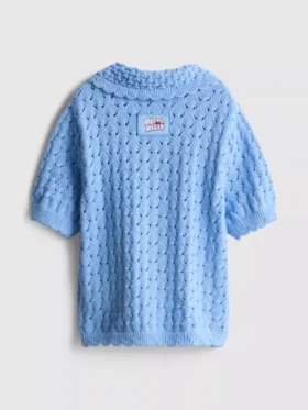1,5-8 años | Cárdigan de manga corta con cuello de Hello Kitty en Pantalones Cortos
