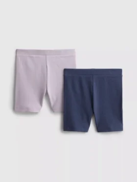 1,5-8 años | Pack de 2 pantalones cortos de ciclista acanalados