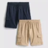 1,5-8 años | Pack de 2 pantalones cortos tipo cargo