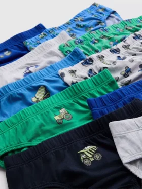 1,5-8 años | Paquete de 10 calzoncillos con diseño de Digger