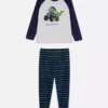 1,5-8 años | Pijamas de felpa con estampado de dinosaurios