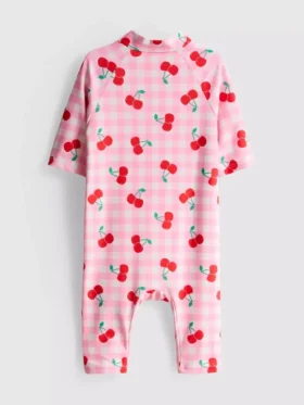 1,5-9 años | Bañador con estampado de cerezas