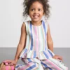 1,5-9 años | Blusa con peplum a rayas