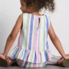 1,5-9 años | Blusa con peplum a rayas