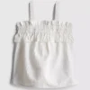 1,5-9 años | Blusa fruncida de seersucker