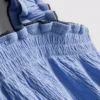 1,5-9 años | Conjunto de blusa y pantalones cortos con textura arrugada