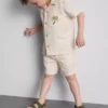 1,5-9 años | Conjunto de camisas y pantalones cortos bordados