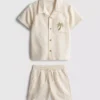 1,5-9 años | Conjunto de camisas y pantalones cortos bordados