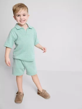 1,5-9 años | Conjunto de camiseta a rayas y Pantalones Cortos