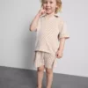 1,5-9 años | Conjunto de camiseta a rayas y Pantalones Cortos