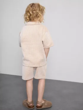 1,5-9 años | Conjunto de camiseta a rayas y Pantalones Cortos