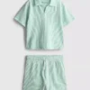 1,5-9 años | Conjunto de camiseta a rayas y Pantalones Cortos
