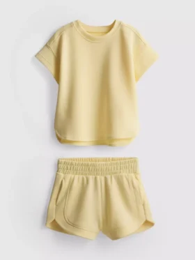 1,5-9 años | Conjunto de camiseta y pantalones cortos tipo «runner»