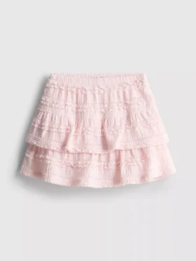 1,5-9 años | falda-pantalón escalonada con ribete de encaje