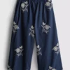 1,5-9 años | Pantalones con bordado floral